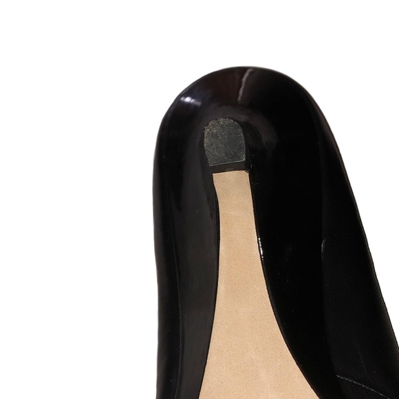 Ellen Tracy Women's Open-toe Leather Wedge Heels - Picture 5 of 6